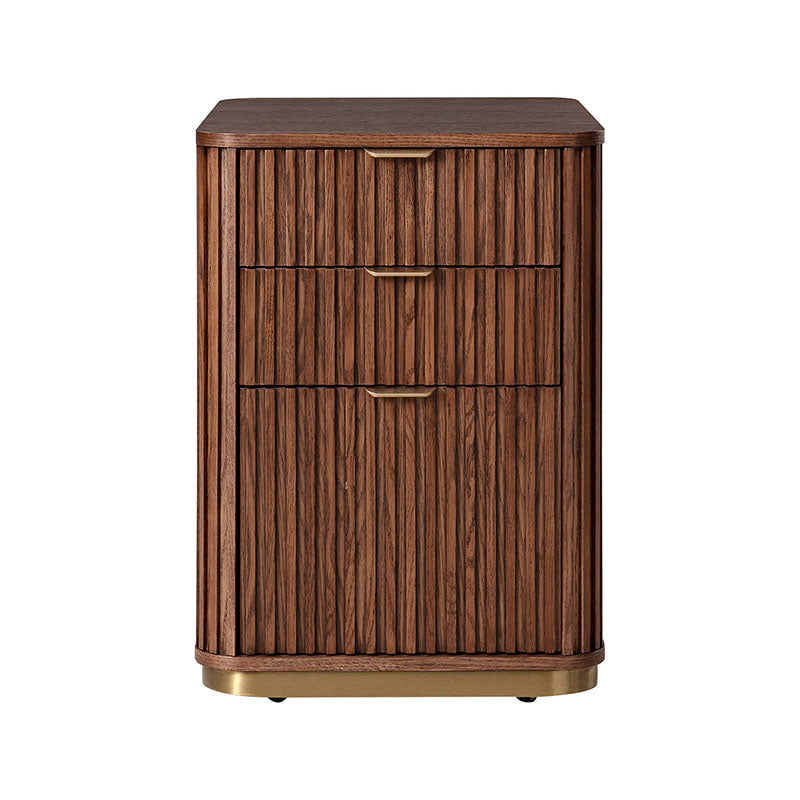 Mason Modern Fluted 3-Drawer Filing Cabinet