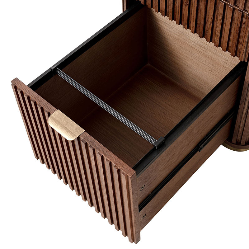 Mason Modern Fluted 3-Drawer Filing Cabinet