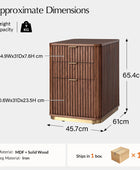 Mason Modern Fluted 3-Drawer Filing Cabinet