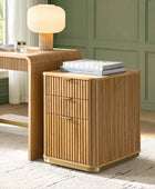 Mason Modern Fluted 3-Drawer Filing Cabinet