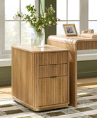 Mason Modern Fluted 3-Drawer Filing Cabinet