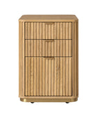Mason Modern Fluted 3-Drawer Filing Cabinet