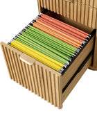 Mason Modern Fluted 3-Drawer Filing Cabinet