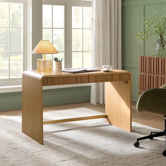 Baggio Modern Fluted Home Office Desk