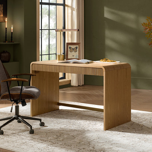 Baggio Modern Fluted Home Office Desk