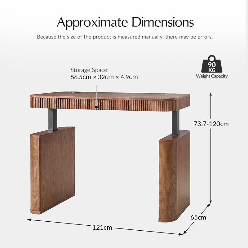 Baggio Modern Electric Adjustable Standing Desk with Cable Management