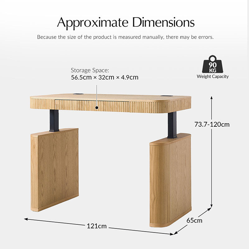 Baggio Modern Electric Adjustable Standing Desk with Cable Management