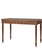 Theo Farmhouse 2-Drawer Office Desk with Charging & Tray