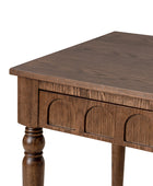 Theo Farmhouse 2-Drawer Office Desk with Charging & Tray