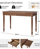 Theo Farmhouse 2-Drawer Office Desk with Charging & Tray