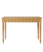 Theo Farmhouse 2-Drawer Office Desk with Charging & Tray