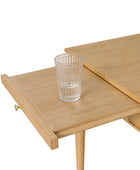 Theo Farmhouse 2-Drawer Office Desk with Charging & Tray