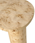 Isaac Modern Burl Wood Desk with Sculptural Curves