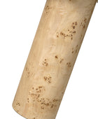 Isaac Modern Burl Wood Desk with Sculptural Curves