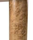 Isaac Modern Burl Wood Desk with Sculptural Curves