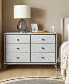 Laura 6-Drawer Upholstered Dresser