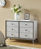 Laura 6-Drawer Upholstered Dresser