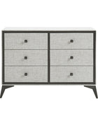 Laura 6-Drawer Upholstered Dresser