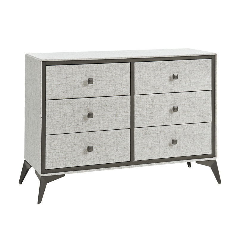 Laura 6-Drawer Upholstered Dresser