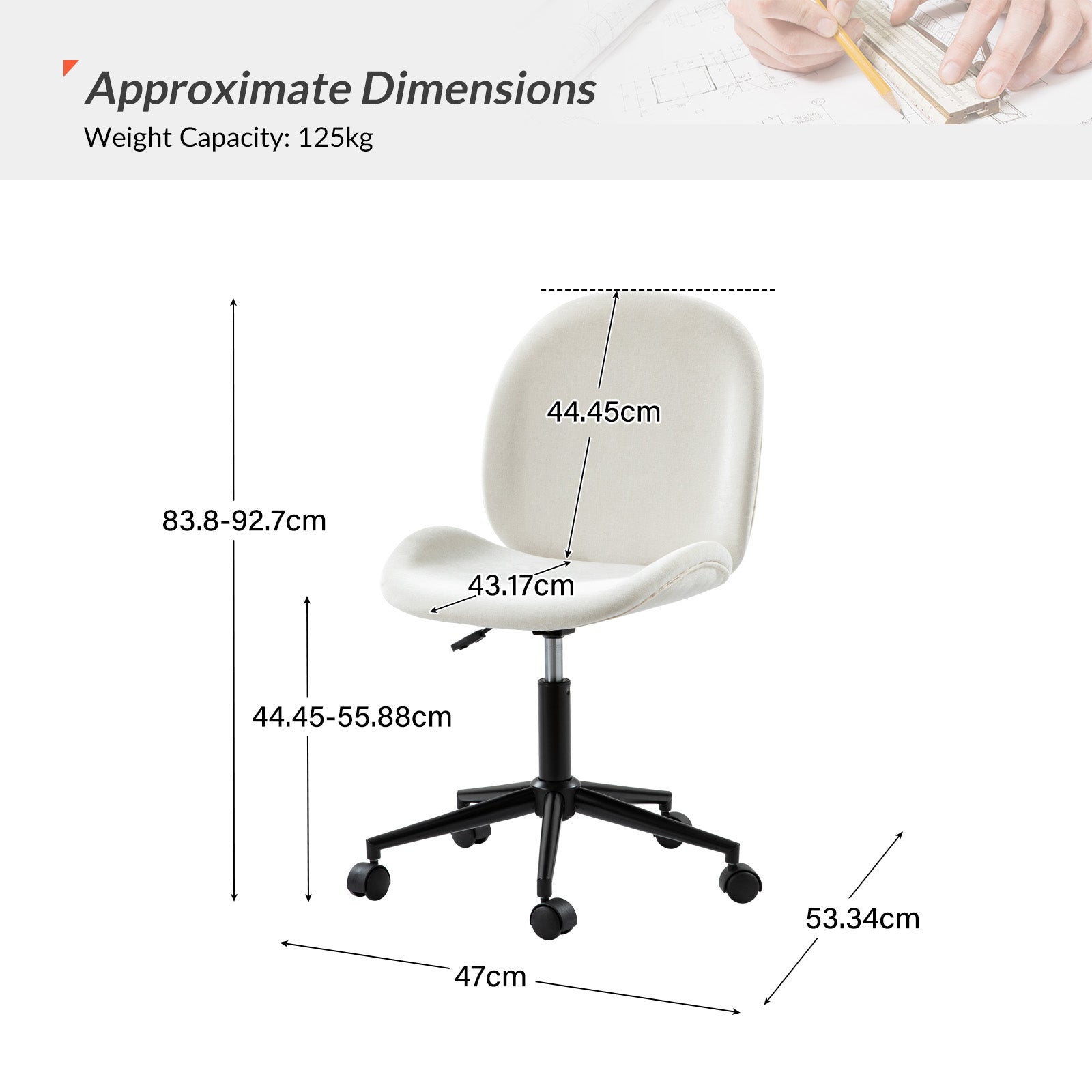 Isabel 360-Degree Swivel Office Chair