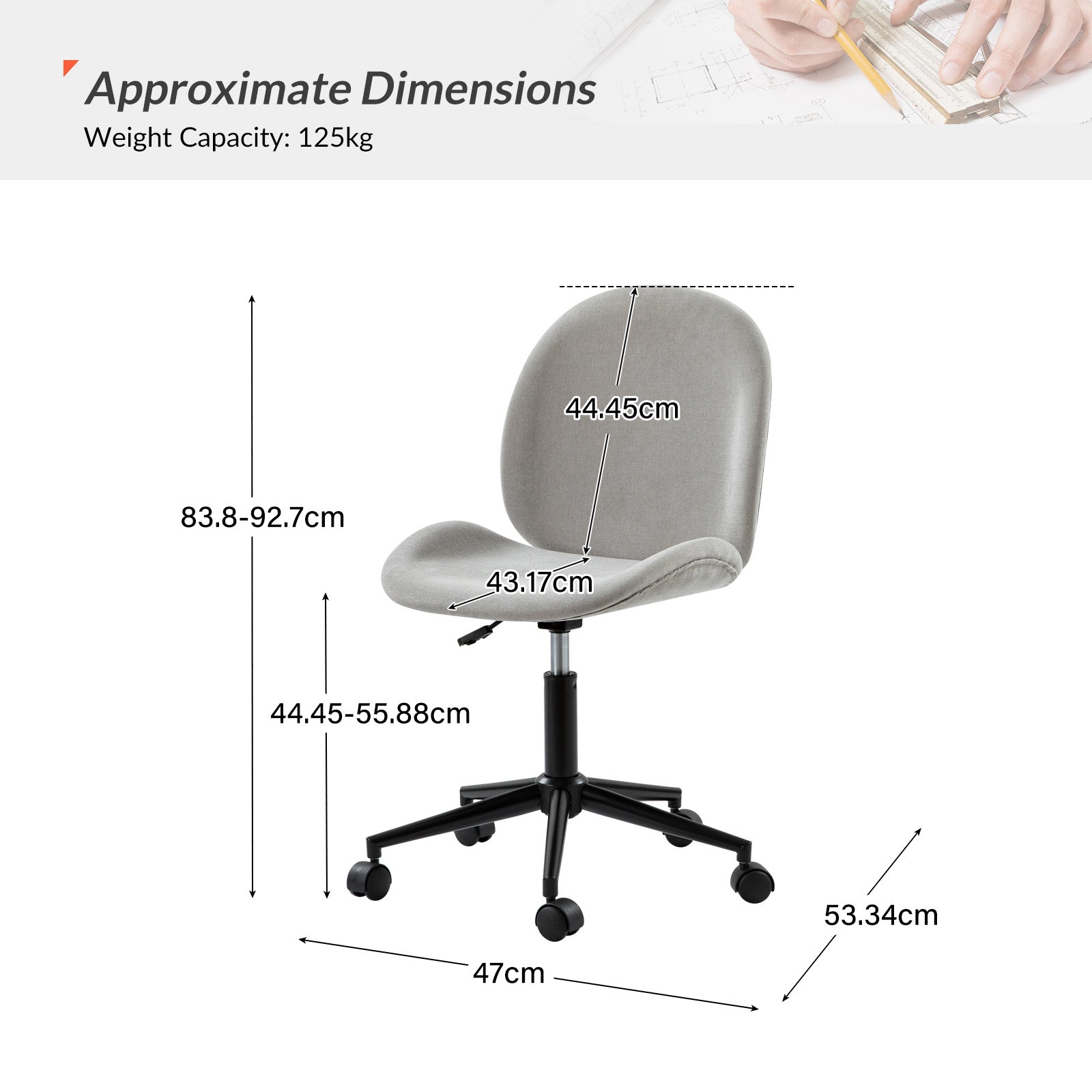 Isabel 360-Degree Swivel Office Chair