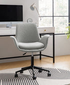 Hugo Mid-Back Office Chair with 360-Degree Swivel and Adjustable Height