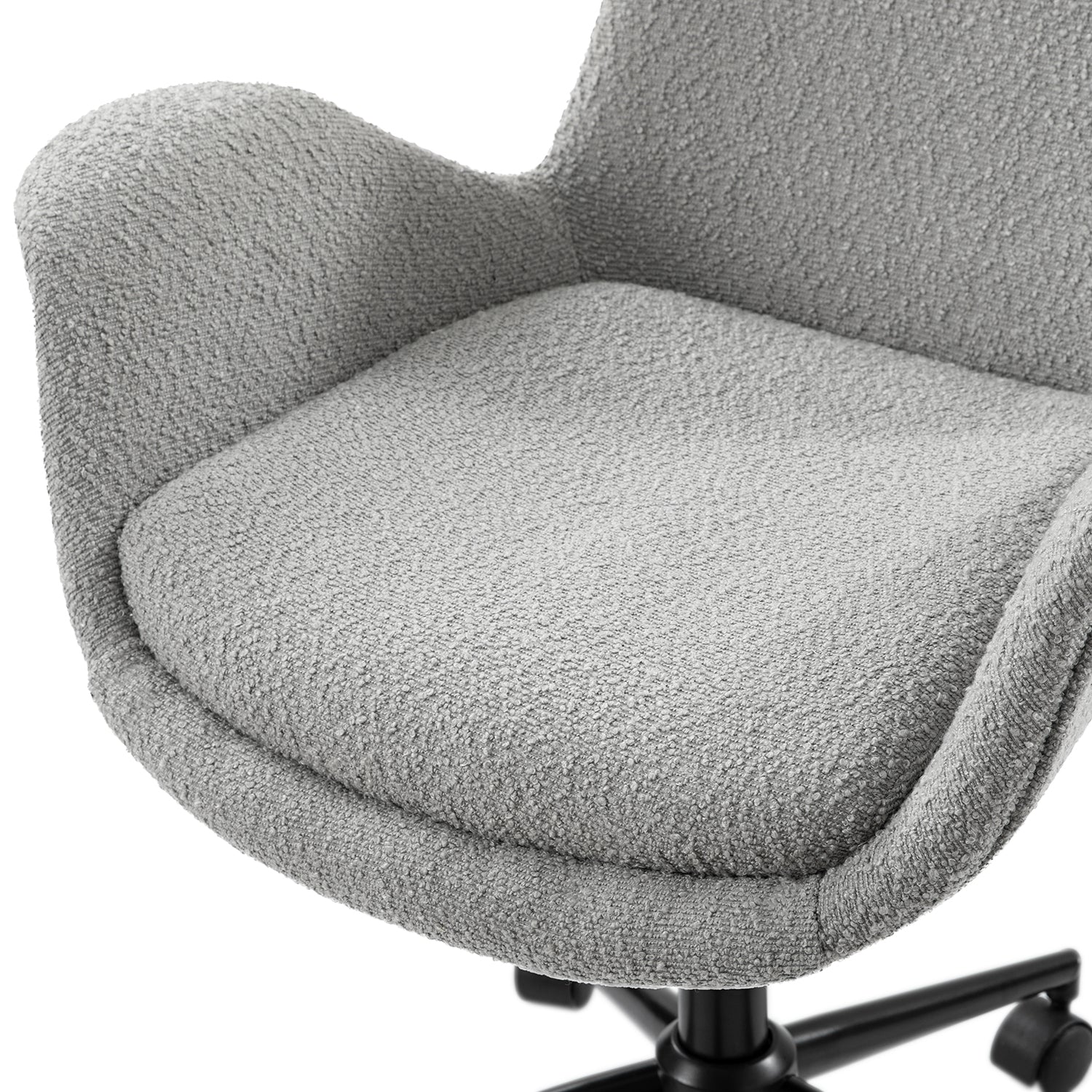 Hugo Mid-Back Office Chair with 360-Degree Swivel and Adjustable Height