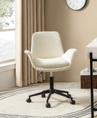 Hugo Mid-Back Office Chair with 360-Degree Swivel and Adjustable Height