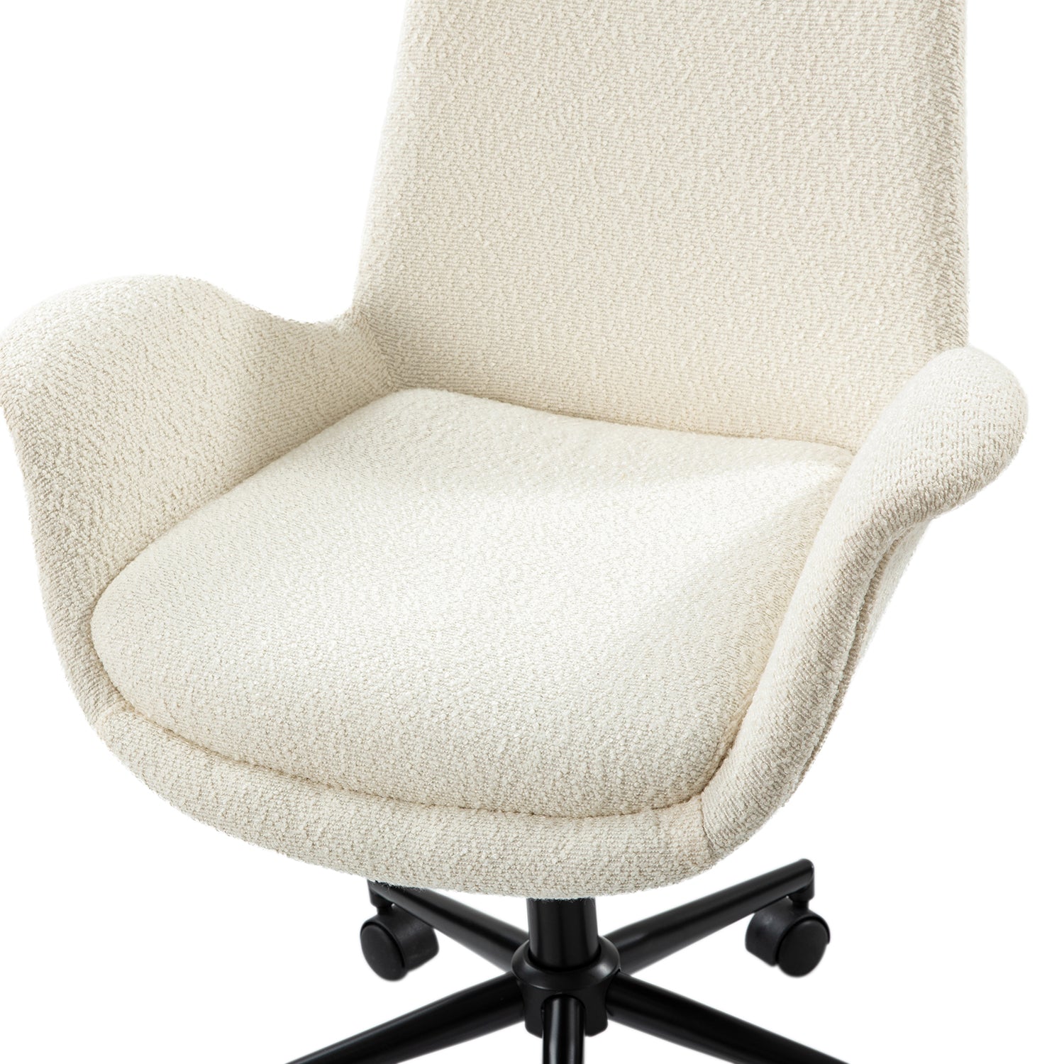 Hugo Mid-Back Office Chair with 360-Degree Swivel and Adjustable Height