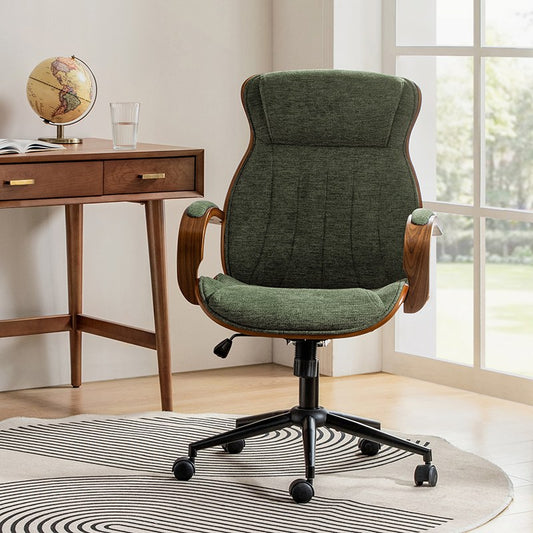 Amparo Adjustable Ergonomic Office Chair with Padded Arms