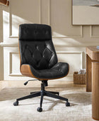 Linzy Genuine Leather Office Chair