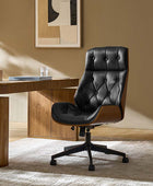 Linzy Genuine Leather Office Chair