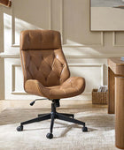 Linzy Genuine Leather Office Chair