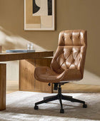 Linzy Genuine Leather Office Chair