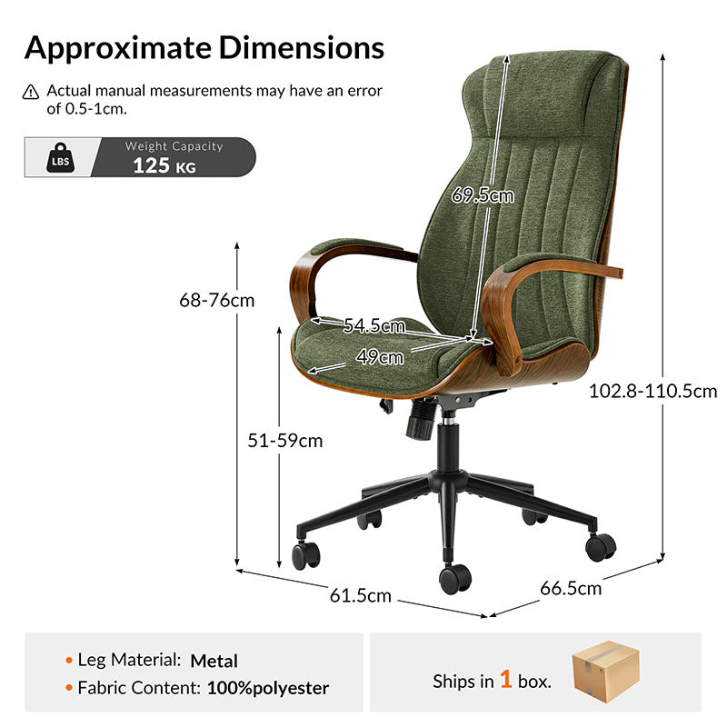 Amparo Plus Ergonomic Office Chair with Padded Arms