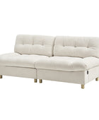 Hilario Loveseat with USB-C Ports Tufted Design