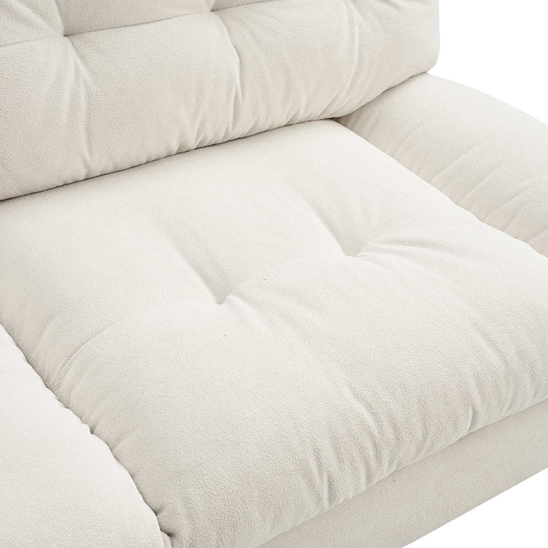 Hilario Loveseat with USB-C Ports Tufted Design