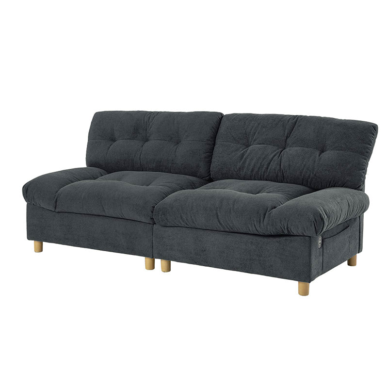 Hilario Loveseat with USB-C Ports Tufted Design