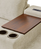 Miriam Sectional Sofa with Storage, Tabletop, Cup Holders & USB Ports