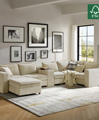 Miriam Sectional Sofa with Storage, Tabletop, Cup Holders & USB Ports