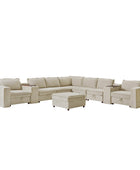 Miriam Sectional Sofa with Storage, Tabletop, Cup Holders & USB Ports