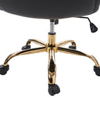 Sandy Ergonomic PU Leather Swivel Office Chair with Armrests