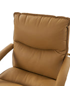 Sandy Ergonomic PU Leather Swivel Office Chair with Armrests