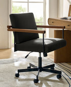 Aurora Office Chair with Solid Wood Armrests