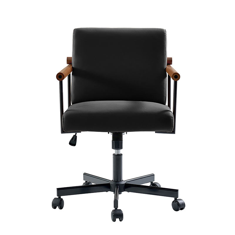 Aurora Office Chair with Solid Wood Armrests