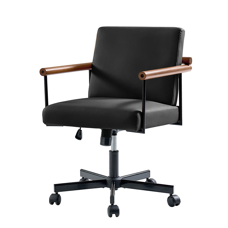 Aurora Office Chair with Solid Wood Armrests
