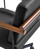 Aurora Office Chair with Solid Wood Armrests