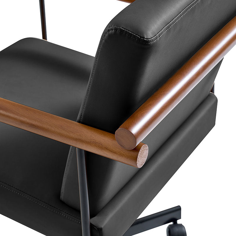 Aurora Office Chair with Solid Wood Armrests
