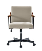 Aurora Office Chair with Solid Wood Armrests