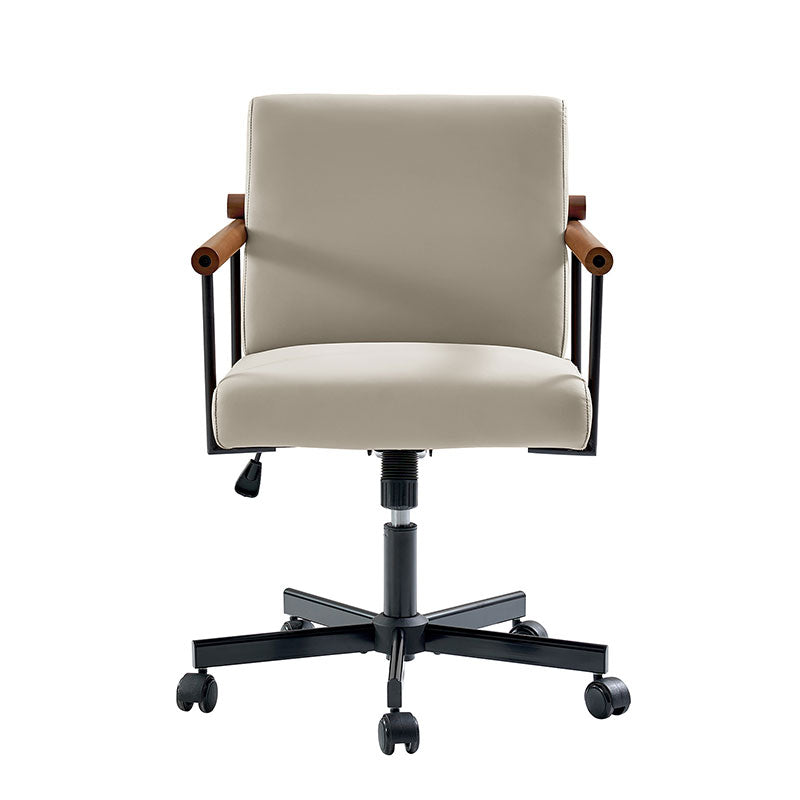 Aurora Office Chair with Solid Wood Armrests
